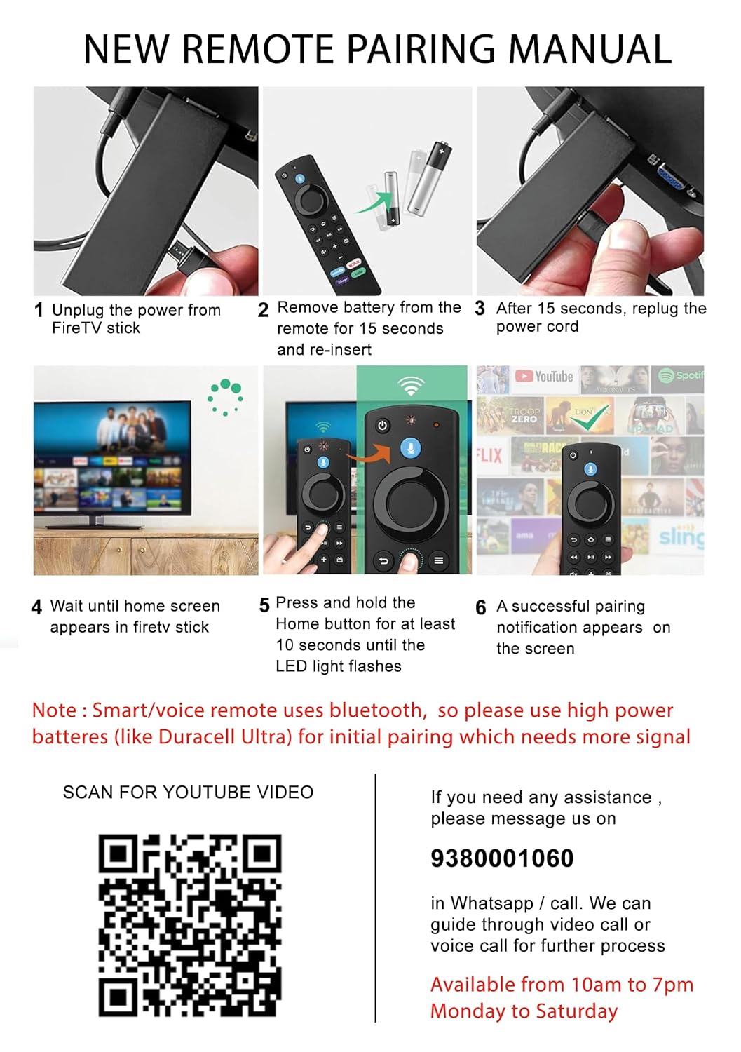 Replacement Voice Remote Control for AMZN FlRE TV Stick